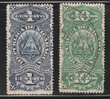 Nicaragua revenue fiscal stamp 268-- as seen