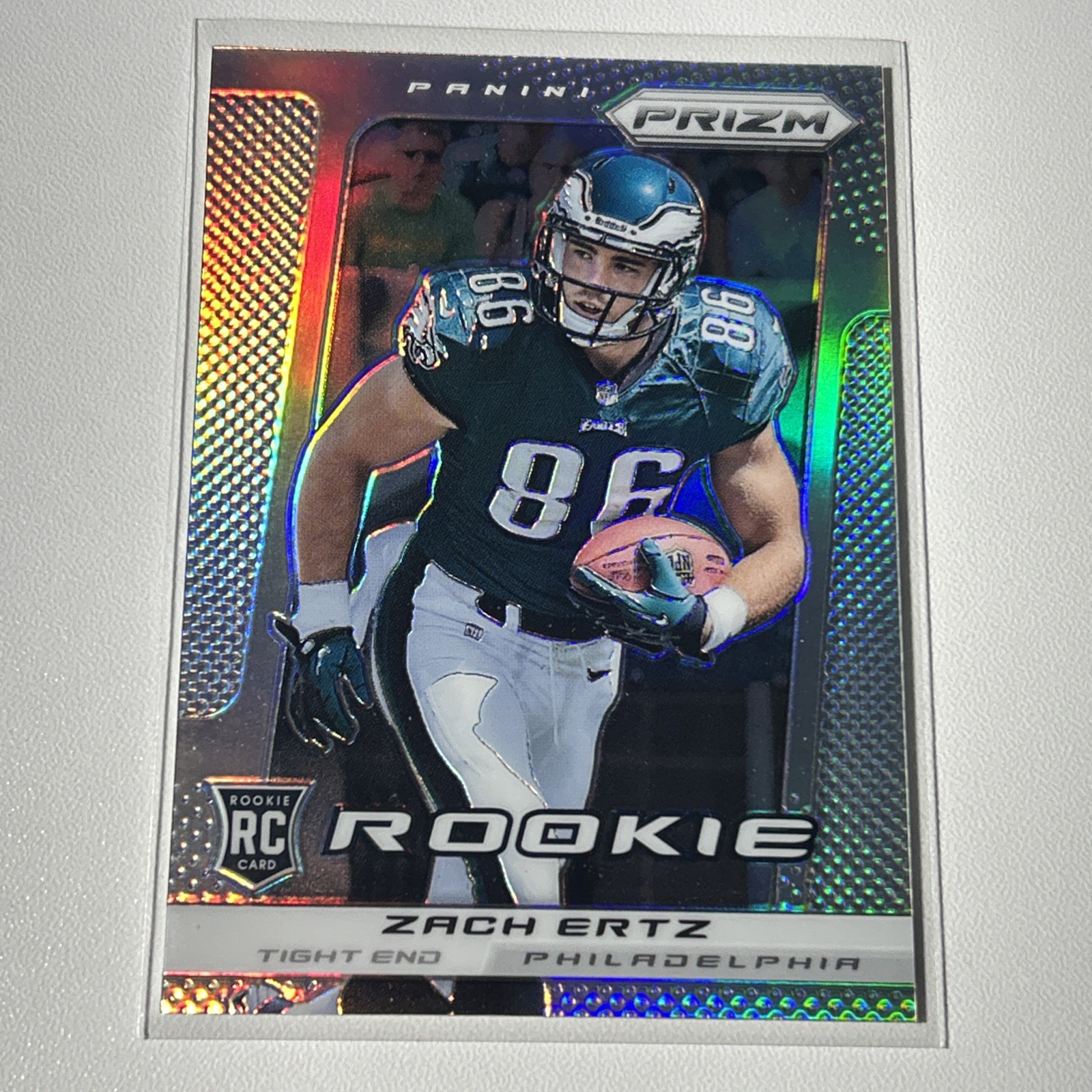 2013 Panini Prizm Rookie Zach Ertz #300 Silver Prizm (RC) Eagles