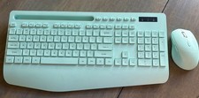 Used Mint Colored Keyboard With Mouse, Wireless, Bluetooth