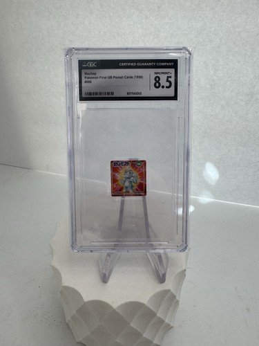 Pokemon Final GB Pocket Cards 1998 Machop Nintendo #066 CGC 8.5