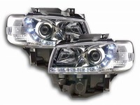 Led Scheinwerfer Set In Chrom FüR VW T4 08.1996-03.2003 Multivan Langer Vorderwa