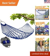 Easy Setup Outdoor Hammock - 90.5  x 31.5  in Dark Green for Garden  Travel
