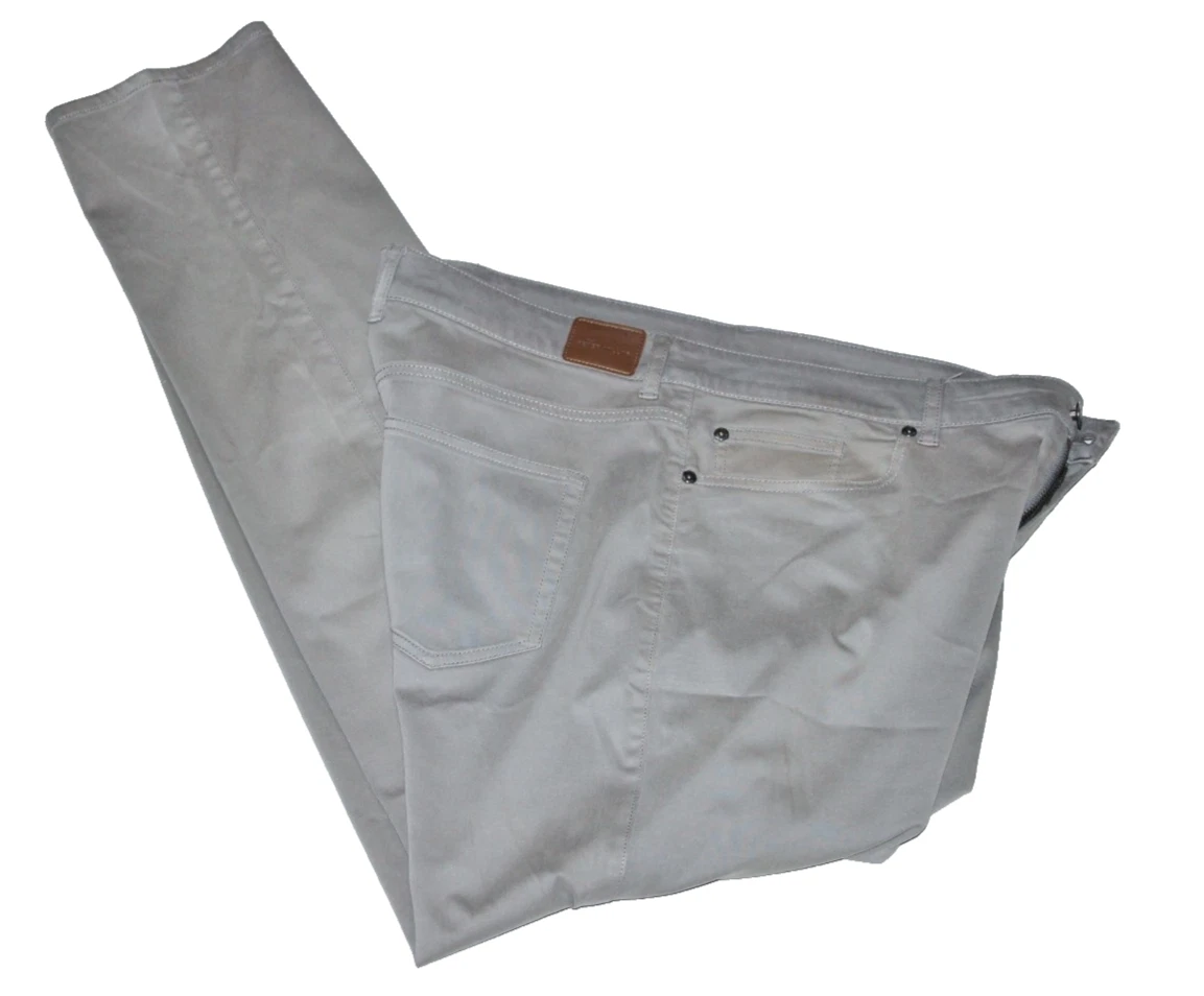 EUC Peter Millar 5 Pocket Lightweight Performance Golf Pants 35/31 Light Gray