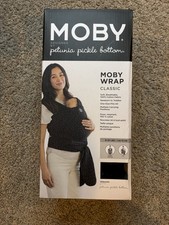 Moby Fit Baby Carrier Wrap Close Enough To Kiss 8-33 LBS Black NWT NB to Toddler