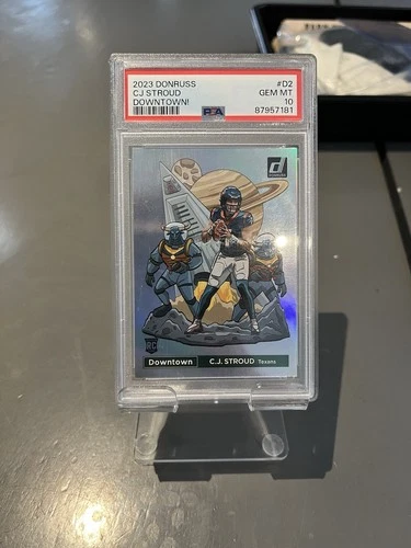 2023 Panini Donruss Downtown! #D2 CJ Stroud Downtown! Case Hit SSP PSA 10