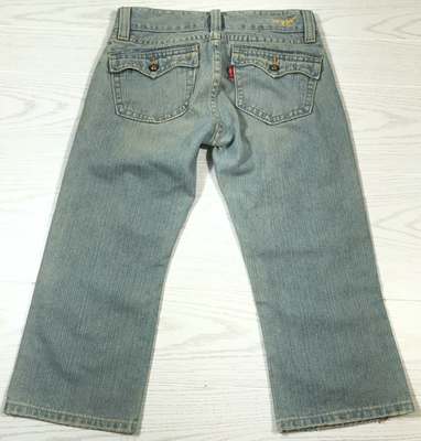90s LEVI’S 504 good fade baggy jeans W36 Vintage Levi's 504 Slouch Jeans Women 9 Blue Faded Crop Denim