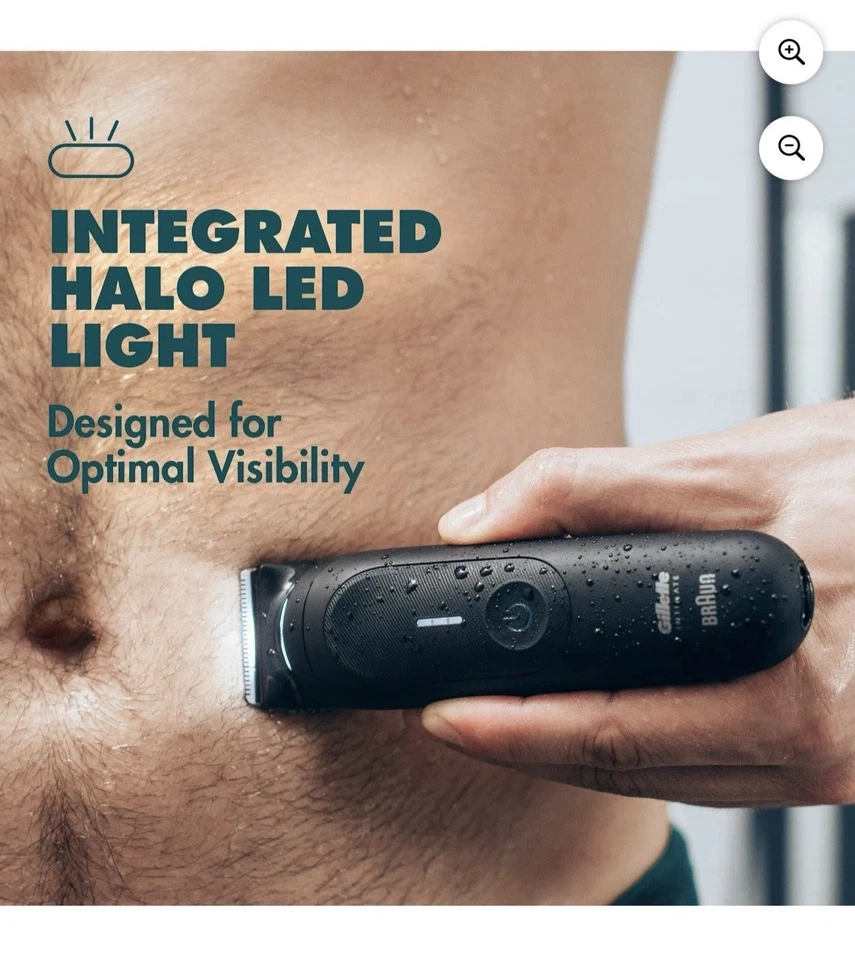 Gillette Intimate i7 Men’s Premium Body &Pubic Hair Trimmer w/Razor Sameday Ship - Image 2 of 4