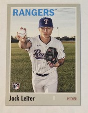 JACK LEITER RC 2024 Topps Archives #123 Rangers 1970 Topps