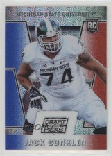 2016 Prizm Collegiate Draft Picks Red White & Blue Mojo 24/25 Jack Conklin 2qs