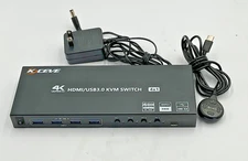 KCEVE 4K HDMI USB3.0 KVM Switch 4x1 Model KC-KVM401A