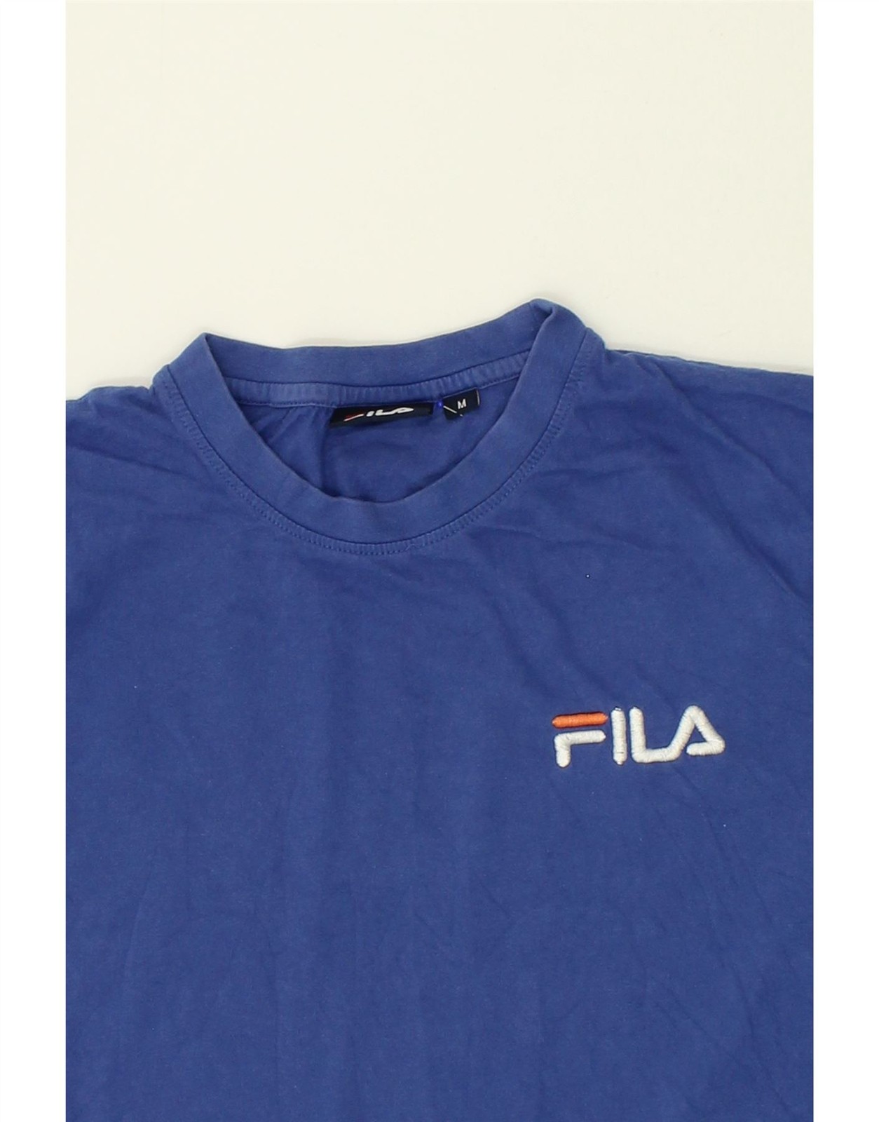 T shirt uomo FILA top blu medio cotone AJ06