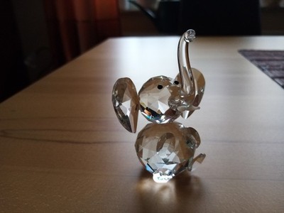 Echt Kristall Glas Elephant Elefant 9 cm hoch Deko Figur