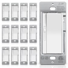 12 Pack Super Slim Slide Dimmer Light Switch,...