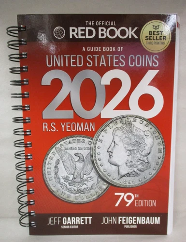 2026 Whitman Red Book United States Coins 79th Edition Spiral Price Guide Yeoman