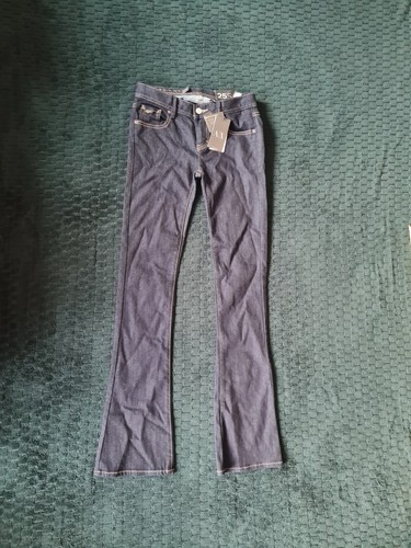 Armani Exchange 25 S Skinny Flare Womens Jeans Dark Blue Mid Rise Size UK 6 - Picture 3 of 13
