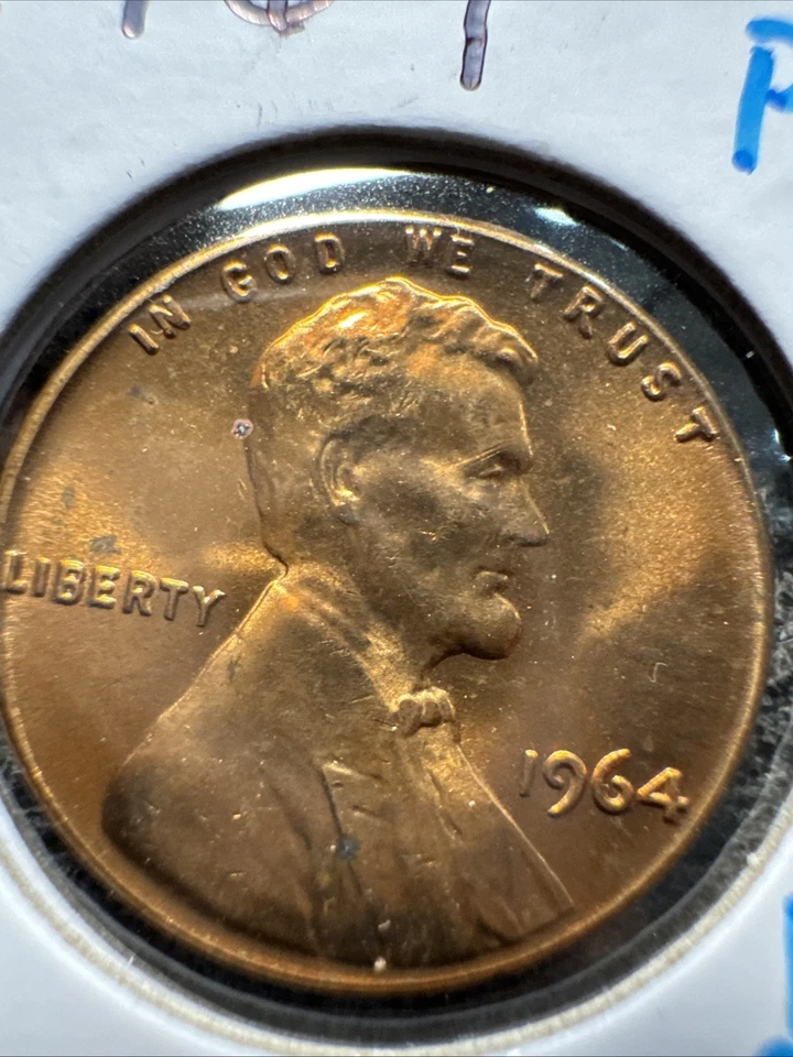 1964 Lincoln Cent Penny Gem Proof. No Mint Mark. Philadelphia. UNC. Non Magnetic - Image 2 of 4