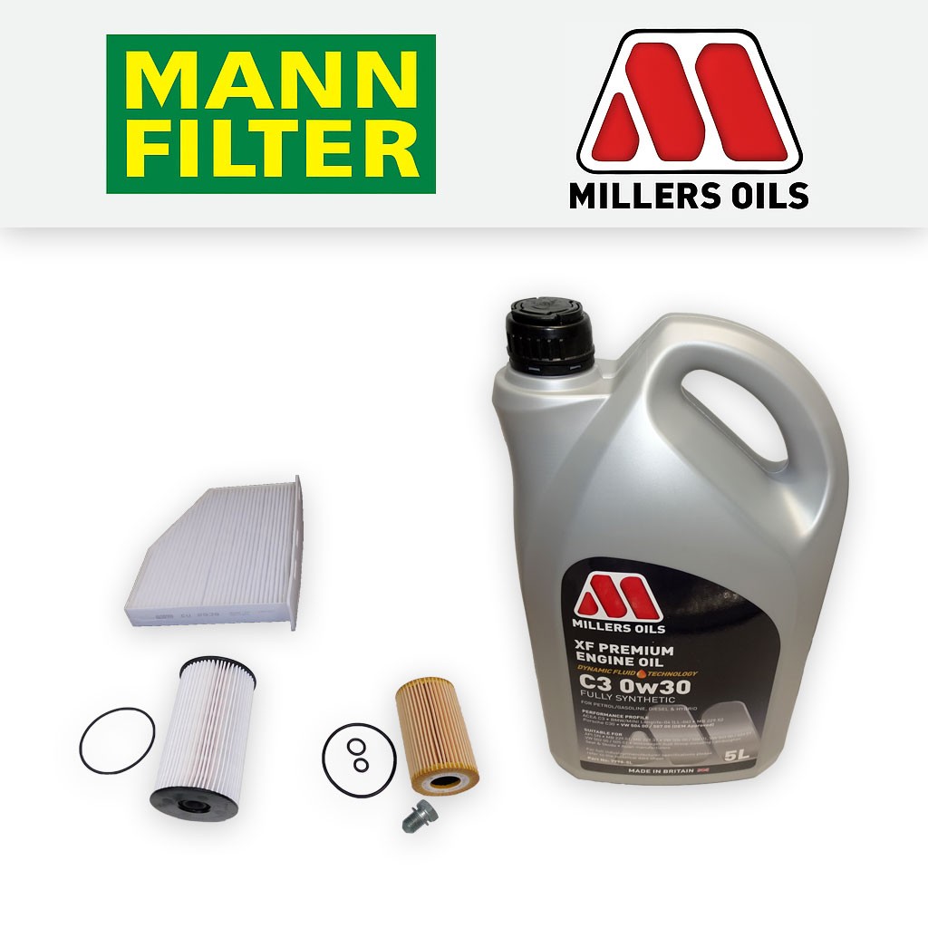 SERVICE KIT for VW GOLF MK6 CABRIO 1.6 TDI OIL FUEL CABIN FILTERS +OIL 2011-2016