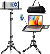 Projector Stand Adjustable Height 20" to 61", Foldable Projector Tripod Stand wi