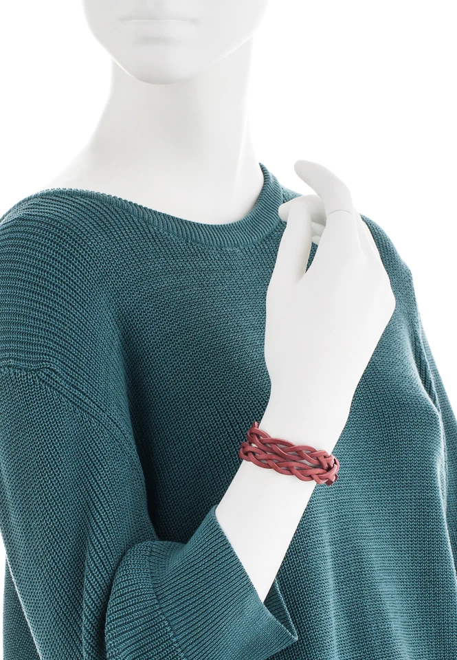 Liebeskind Berlin Damen Herren Mädchen Unisex Echtleder Wickel-Armband Rosa B - Bild 4 von 4