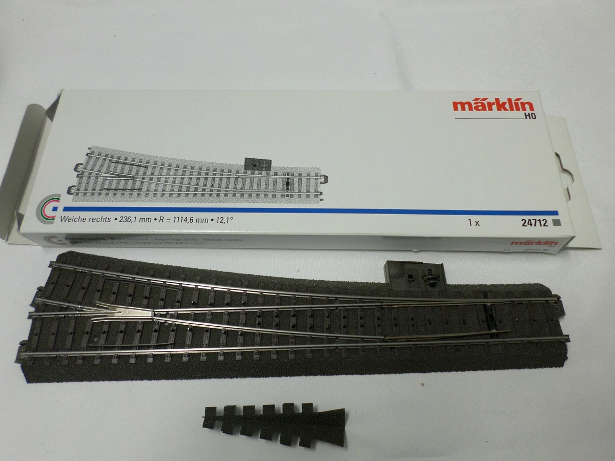 Märklin C-Gleis H0 24712 Weiche Rechts (Gebraucht) in Bülach für CHF 25