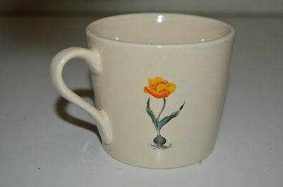 Nice Vintage LANDZEIT Pottery Fruling Tulipa Ceramic Coffee Mug Rare