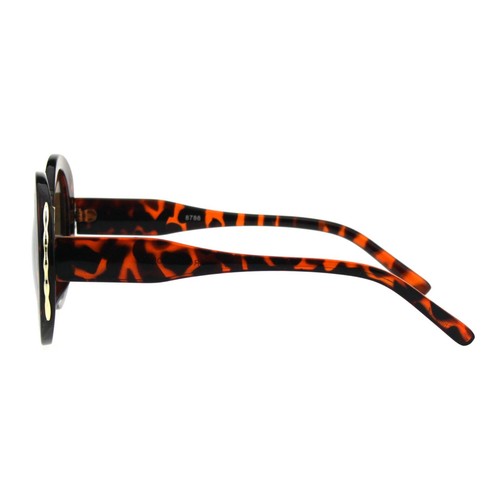 Damen Designer Style Sonnenbrille Rund Vintage Mode Sonnenbrillen UV 400 - Bild 21 von 25
