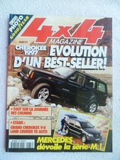 4X4 MAGAZINE N°186 03/1997 CHEROKEE V-8 LAND CRUISER TD VXE MERCEDES SERIE M 
