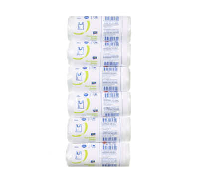 Müllbeutel mit Griff 25 l - 6 x 30 Stück - aro -