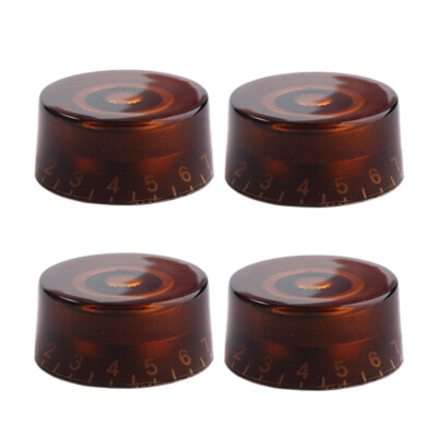 4pcs Guitar Volume Knobs für LP SG Style E-Gitarren Zubehör Brown