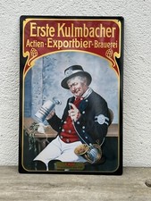 Kulmbacher Brauerei EKU Blechschild Retro Vintage Schild ca. 23x35 cm Motiv 1905