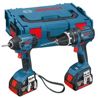 Bosch Professional Gsb L-boxx 18 V-li Combi Drill + Gdr 18 V-li Impact Driver Wi Bosch Professional Gsb L-boxx 18 V-li Combi Drill + Gdr 18 V-li Impact Driver Wi