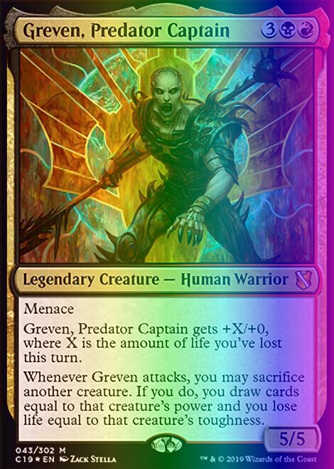 Magic the Gathering MTG Greven, Predator Captain (43) Commander