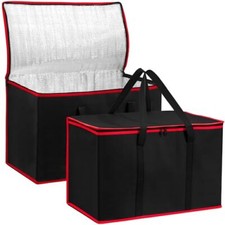 Insulated Food Delivery Bag XXXL Insulated Reusable Grocery Cooler Hot Tote Bag
