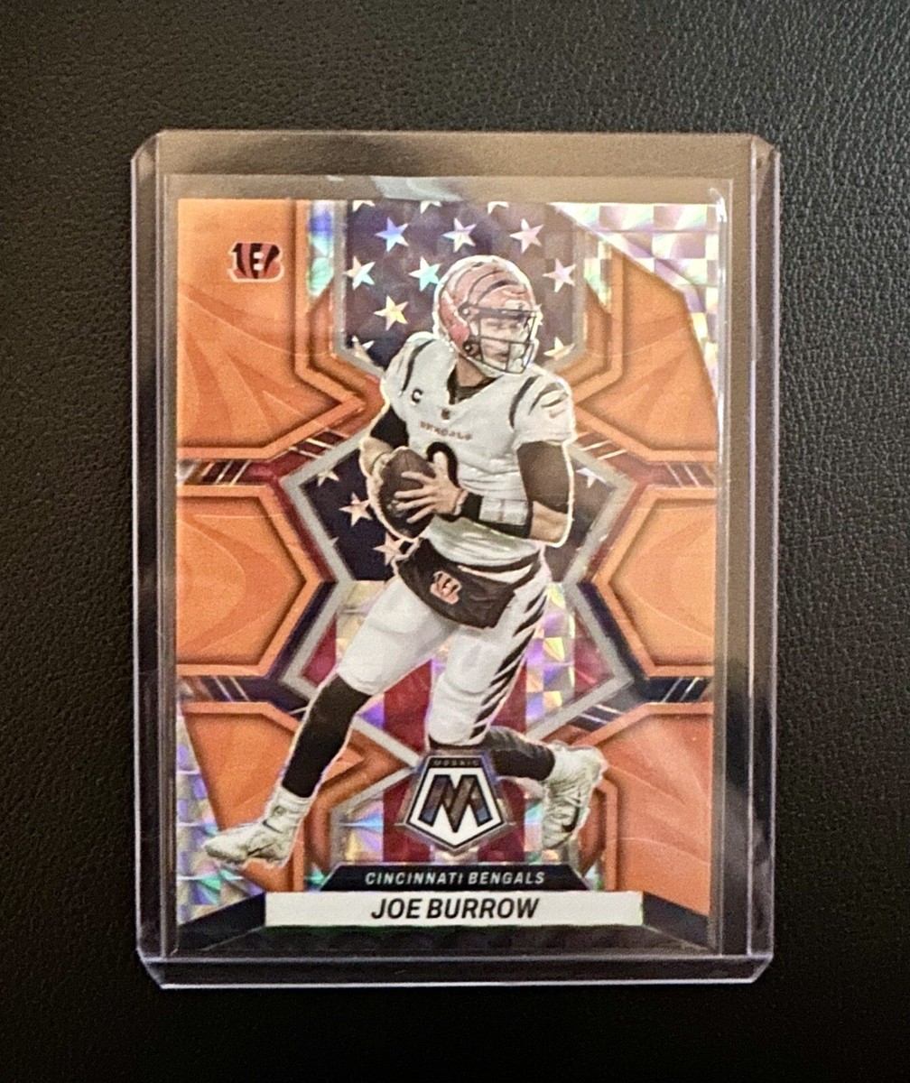 2022 Panini Mosaic Joe Burrow National Pride Orange Reactive Prizm