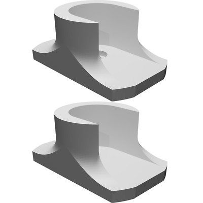 Rod Mounting Bracket 19mm Compatible with Dual Command Strip Screw ...