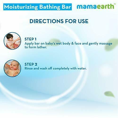 Mamaearth Moisturizing Baby Bathing Soap Bar With Goat Milk & Oatmeal Pack Of 2 - Picture 4 of 7