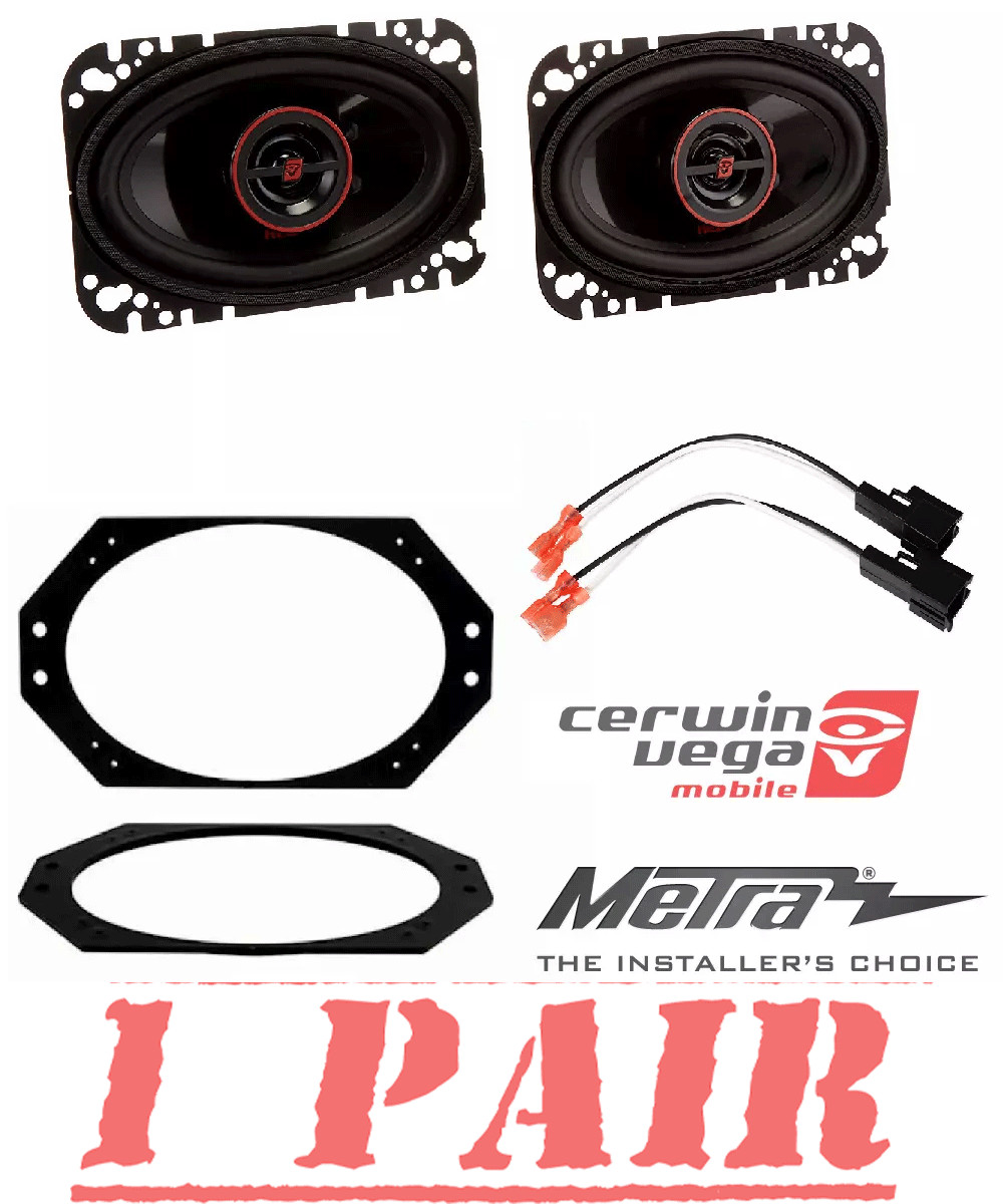 CERWIN-VEGA H746 550 Вт серия 4x6 HED 2-полосные коаксиальные автомобильные колонки METRA 82-1011 мощностью 450 Вт 12990₽