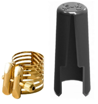 Rovner Platinum Gold Ligature & Cap for Standard Metal Alto