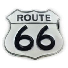 Route 66 Belt Buckle Western Cowboy Native American Motorcyclist
