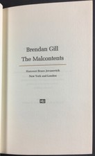Brendan Gill - The Malcontents [From Ways of Loving] Limited New Year Gift Book