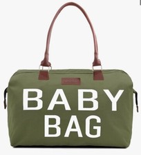 Trager Baby Diaper Bag for Hospital  Functional Mom Baby Chlid Travel Bag Green