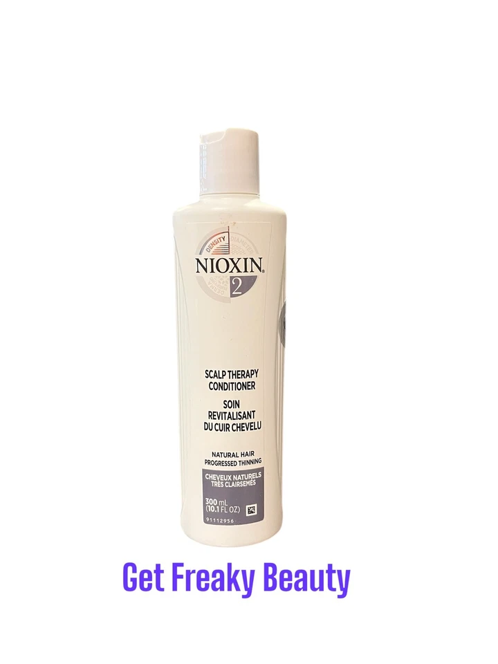 10.1 oz. Nioxin # 2 Scalp Therapy Conditioner. Natural Hair. 300ml. NEW.