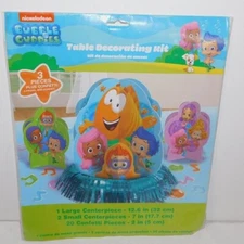 Nickelodeon Bubble Guppies 3 pc Party Centerpiece Table Decorating Kit NEW