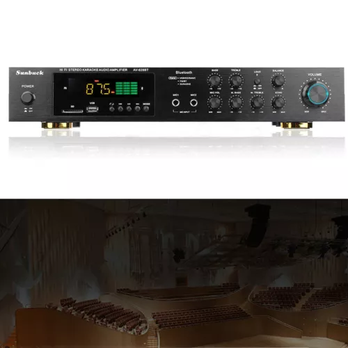 HiFi Verstärker 5 Kanal Digital FM USB Stereo Amplifier Bluetooth Vollverstärker - Bild 3 von 14