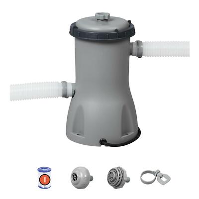 Bestway 58386 Filterpumpe Flowclear Poolreinigung + Filter Pumpleistung 3.028L/h