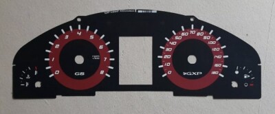 NOS Pontiac G8 GXP Instrument Cluster Red Hot Dial Face, Cool Mod