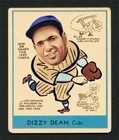 1938 Goudey Heads Up Dizzy Dean Baseball Card - #84 of 100
