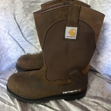 Carhartt 11'' Waterproof Steel Toe Wellington Work Boots CMP1200- Size 9 NEW