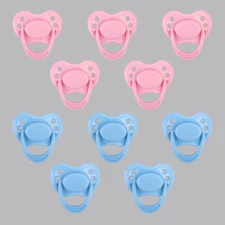 10pcs Magnetic Pacifiers Soother Dummy for Reborn Baby Dolls Accessory Kits DIY