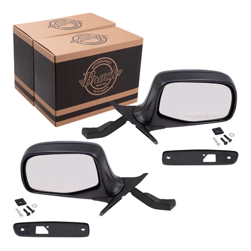Manual Mirror fits 1992-1996 Bronco Set F7TZ17682AAA 1992-1996 F-150 FO1321125